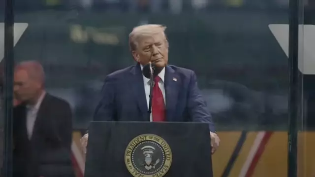 People think they’ve spotted ‘sad and pathetic’ detail in Trump’s military parade speech that’s left them ’embarrassed’