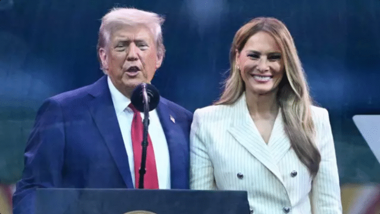 Melania Trump ‘body double’ conspiracy theory sparked after people spot what she did at parade