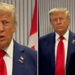 Canadian prime minister’s reaction to Donald Trump before interrupting him during conference sparks serious divide