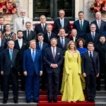 Photo of world leaders including Donald Trump at NATO summit has everyone saying same thing