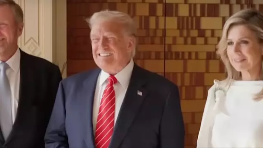 Dutch Queen accused of mocking Donald Trump on live TV as he was standing next to her