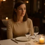 A woman sitting at the restaurant table | Source: Sora