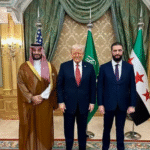 Donald Trump sparks conspiracy theory after people spot detail in photo with Crown Prince of Saudi Arabia