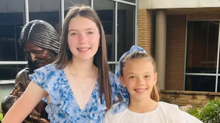 Parents of sisters who were ‘found holding hands’ after drowning in floods reveal final text they sent