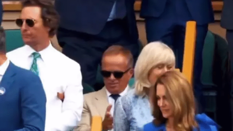 Matthew McConaughey praised for his gesture to Prince William and Kate Middleton at Wimbledon