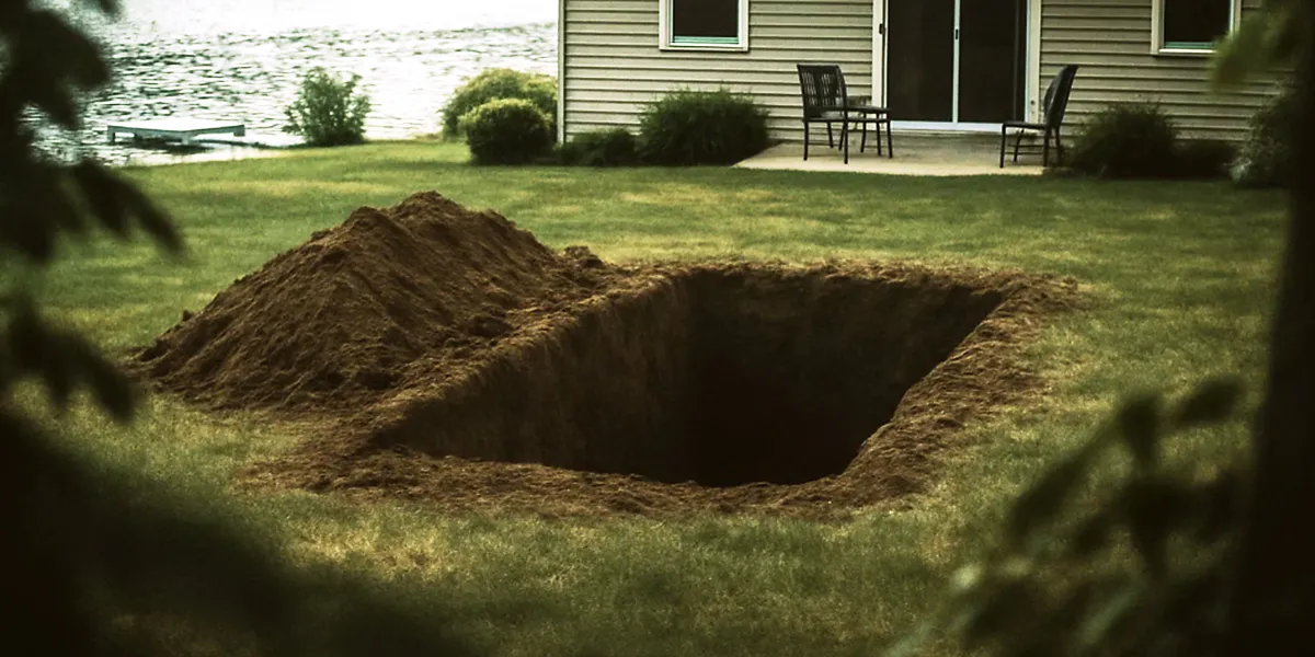 My Husband Said He Was out of Town for Work – Then I Found Him Digging a Hole Behind Our Lake House, Yelling, ‘Don’t Come Closer!’