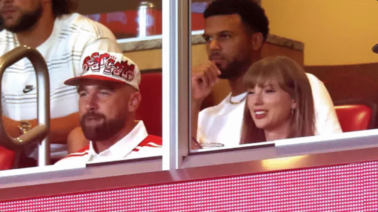 Taylor Swift and Travis Kelce make first public appearance after engagement and one detail has everyone saying the same thing