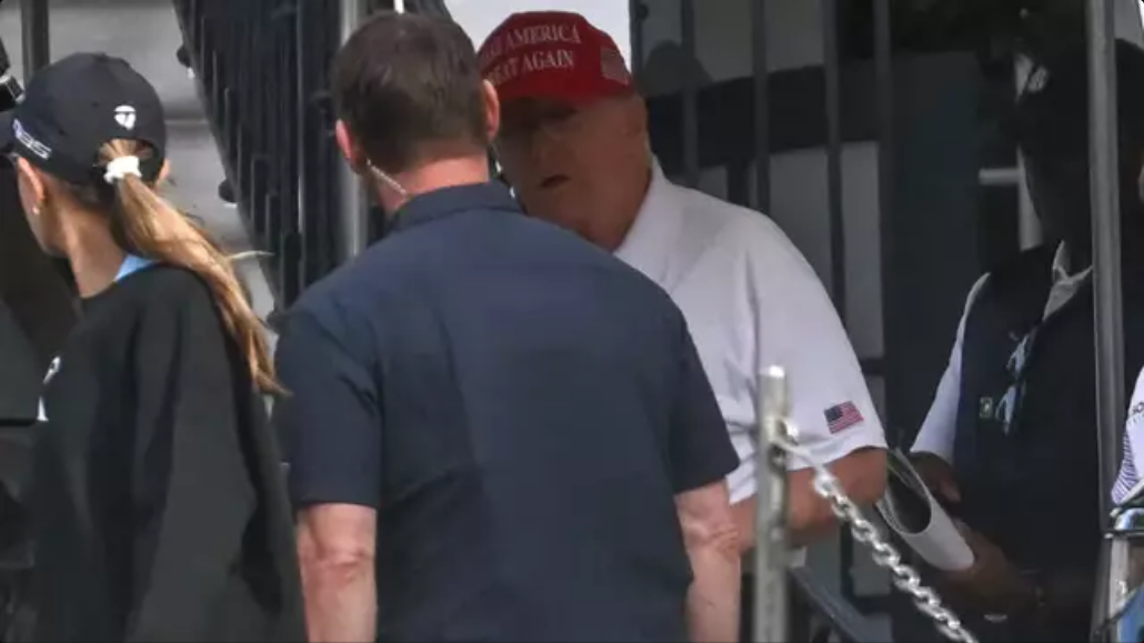 Four bizarre reasons people thought Trump had died as he’s pictured for the first time since rumors broke internet