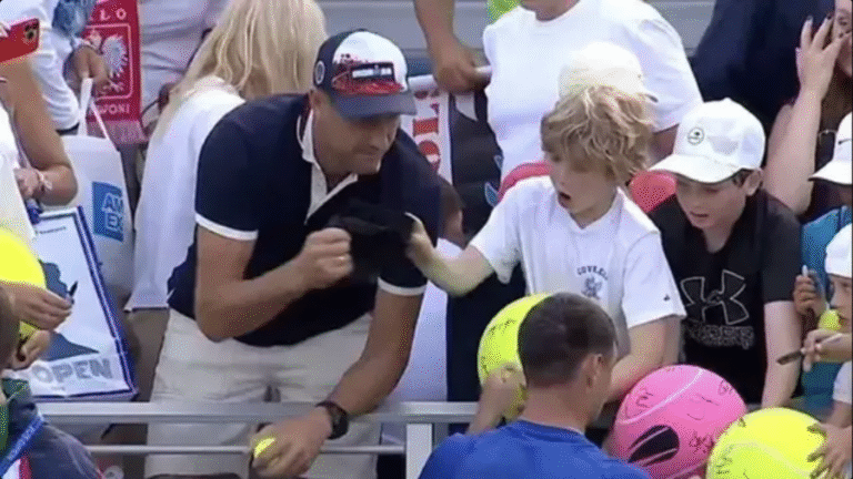 Tennis star praised for response to CEO being caught ‘stealing’ from child during US Open