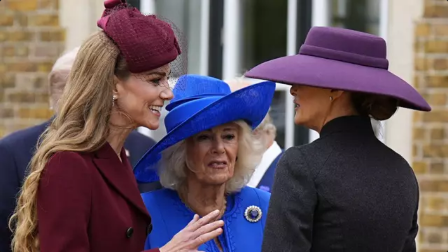 Queen Camilla’s behaviour towards Kate Middleton during Trump visit leaves people in disbelief