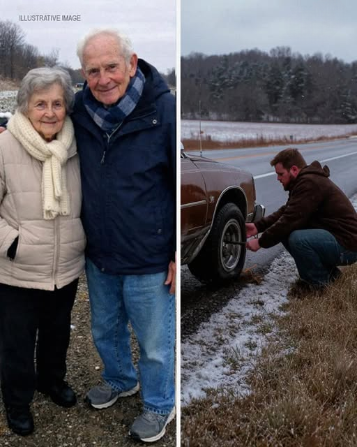 I Helped an Elderly Couple with a Flat Tire on the Highway – a Week Later, My Life Completely Changed
