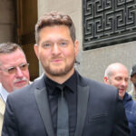 Michael Bublé gets choked up as son accompanies him on piano