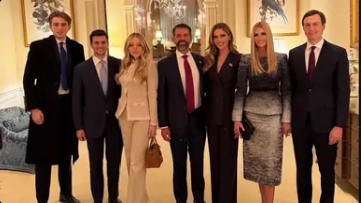 Glaring detail in family photo of Trump’s kids that is distracting everyone