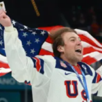 US men’s hockey player apologises for reaction to Trump’s ‘sexist’ joke after teammate defended president