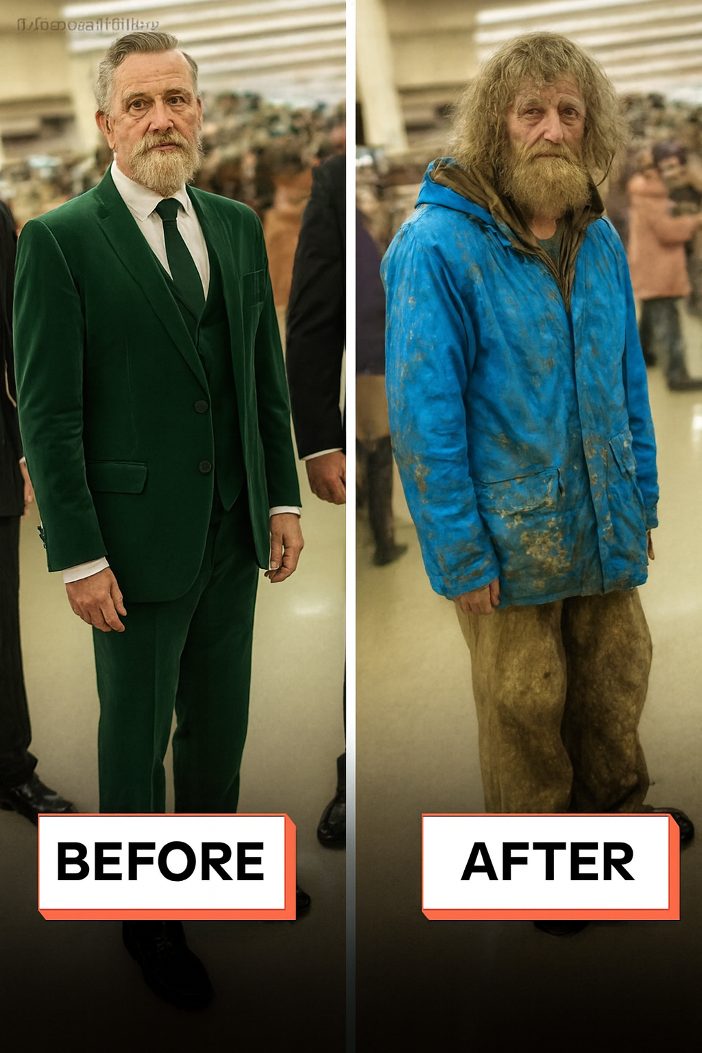 I Disguised Myself as Homeless and Walked Into a Huge Supermarket to Choose My Heir