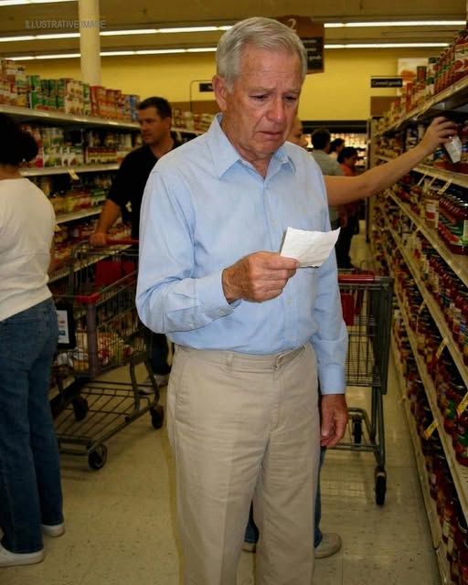 At the Grocery Store, I Helped an Old Man Who Had Lost His Wife – Then I Noticed a Hidden Message from Her He Had Almost Missed