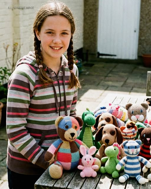 My 13-Year-Old Daughter Set up a Small Table in the Yard to Sell the Toys She Crocheted – Then a Man on a Motorcycle Pulled up and Said, ‘I’ve Been Looking for Your Mom for 10 Years’