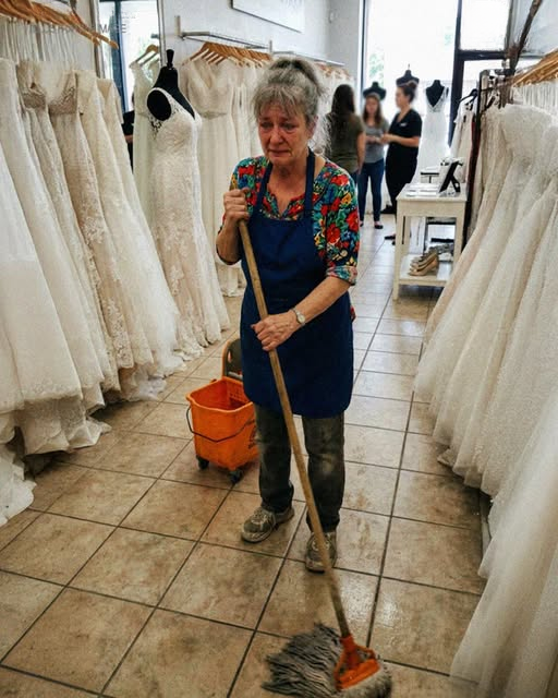 My Fiancée Shoved a 60-Year-Old Cleaning Lady Out of a Bridal Boutique Not Knowing She Was My Mother – My Last Words Came at the Altar Two Days Later