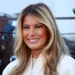 First Lady Melania Trump Seen With Humanoid Robot at the White House Summit