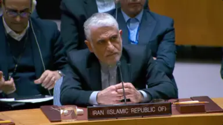 Iran says it has ‘one word only’ for America in tense emergency UN Security Council meeting
