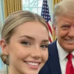 Truth behind ‘beautiful Army blond’ pictured with Trump that gained a million followers before disappearing
