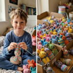 My 9-Year-Old Grandson Knitted 100 Easter Bunnies for Sick Kids from His Late Mom’s Sweaters – When My New DIL Threw Them Away Calling Them ‘Trash,’ My Son Taught Her a Lesson