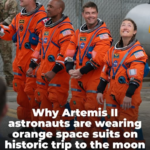 Why Artemis II astronauts are wearing orange space suits on historic trip to the moon