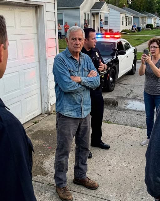 Neighbors Called the Authorities on My 72-Year-Old Dad for Getting Rid of Dogs for Money – When We Opened His Garage, the Officer Was Left in Tears