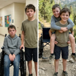 My 12-Year-Old Son Carried His Wheelchair-Bound Friend on His Back During a Camping Trip So He Wouldn’t Feel Left Out – The Next Day, the Principal Called Me and Said, ‘You Need to Rush to School Now’