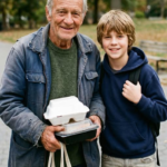 Every Day, My Teenage Son Fed a Homeless Elderly Man Who Lived Near the Church – Then Officers Knocked and Said He Wasn’t Who He Claimed to Be