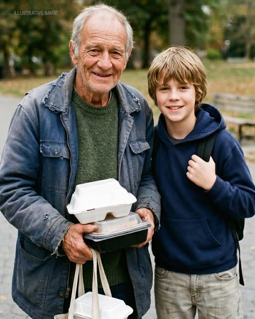 Every Day, My Teenage Son Fed a Homeless Elderly Man Who Lived Near the Church – Then Officers Knocked and Said He Wasn’t Who He Claimed to Be