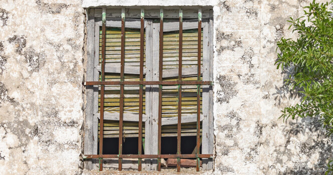 If you see window grills with a curve at the bottom here’s what it means