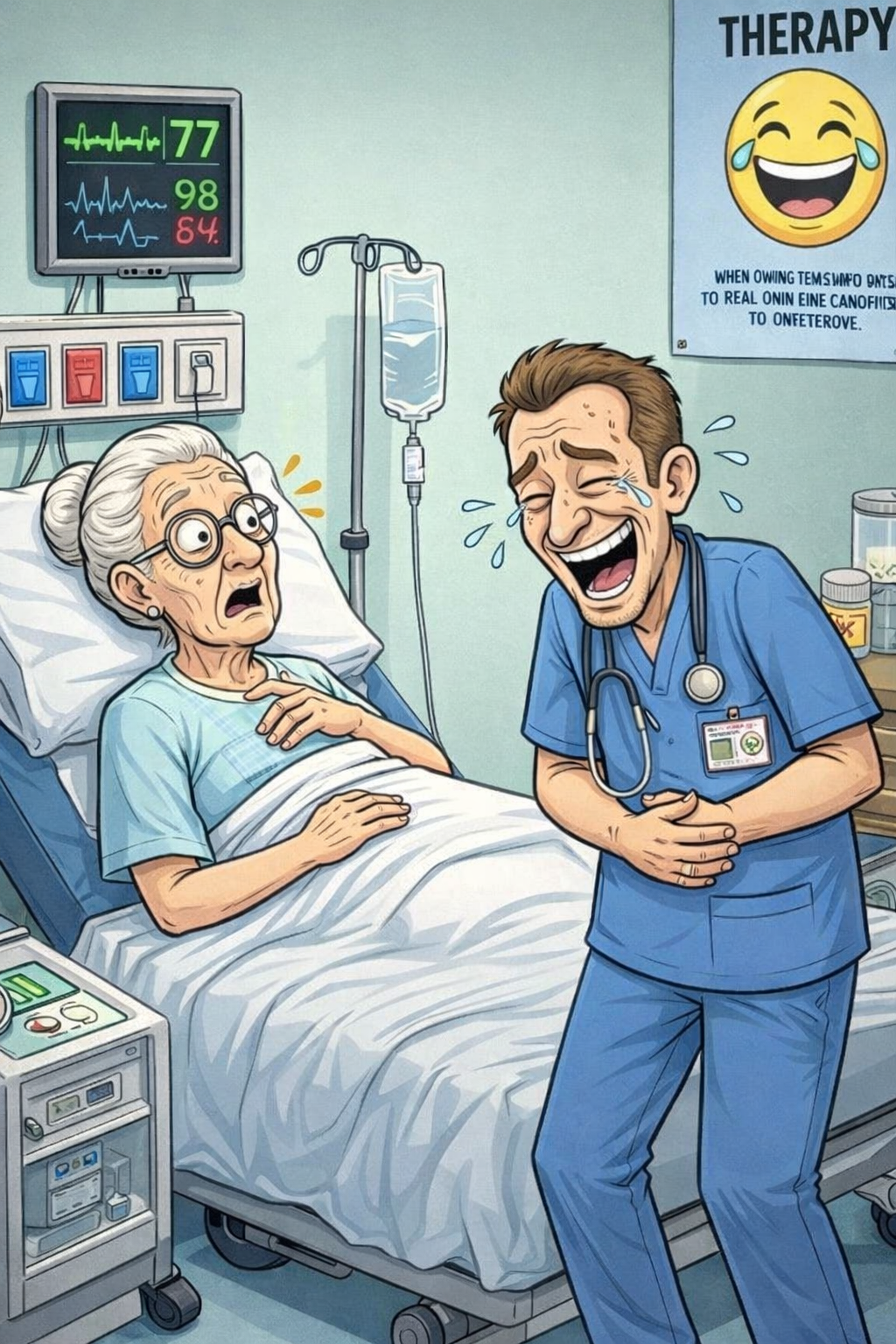 One Day An Old Lady Went To The Doctor