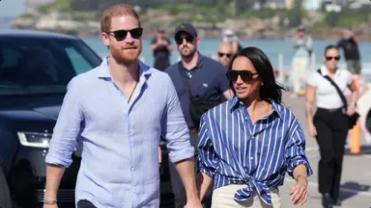 Prince Harry and Meghan Markle’s Bondi beach visit goes viral after fans spot hilarious detail