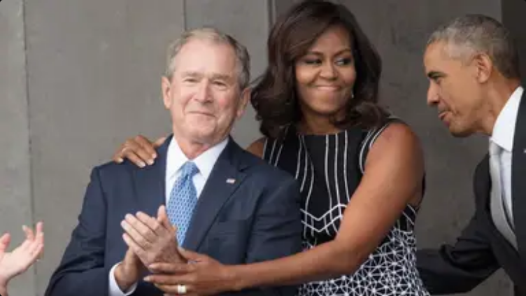 George W. Bush reveals what really happened during viral interaction with Michele Obama at funeral