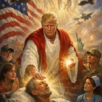 Donald Trump reveals the ‘truth’ behind deleted picture of himself depicted as Jesus after his followers accuse him of being ‘demonic’