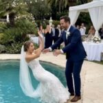 My Groom Pushed Me Into the Pool During Our Wedding Reception and Started Laughing – He Didn’t Expect What I Did Next