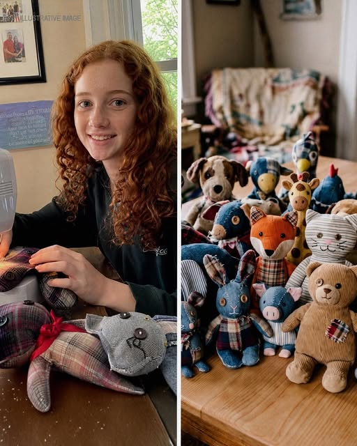 My 14-Year-Old Daughter Sewed Toys from Her Late Father’s Clothes for Children at an Orphanage – The Next Day, Officers Knocked on Our Door