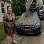My Neighbor Covered My Car in Concrete for ‘Blocking Her Lake View’ – Then My 8-Year-Old Daughter Wiped the Smile off Her Face