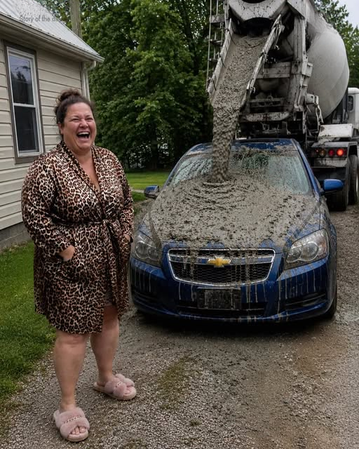 My Neighbor Covered My Car in Concrete for ‘Blocking Her Lake View’ – Then My 8-Year-Old Daughter Wiped the Smile off Her Face