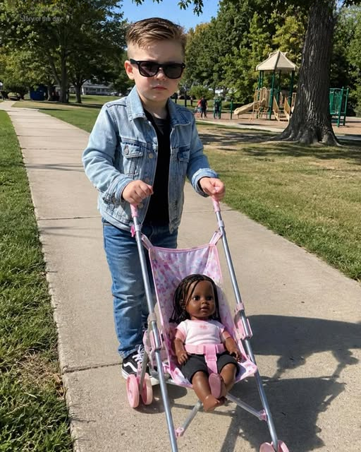 My 6-Year-Old Son’s Friends Started Laughing at Him When They Saw Him Pushing a Toy Baby in a Stroller – But His Response Left Me Speechless