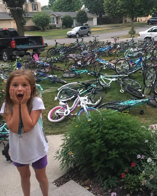 My 8-Year-Old Gave Our Elderly Neighbor Her Bike – The Next Morning, I Could Hardly See Our Front Lawn