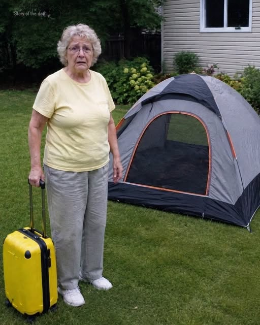 My DIL Made Me Sleep in a Tent in Her Backyard While My Son Was Away on a Business Trip – But She Didn’t Expect Him to Come Home Early