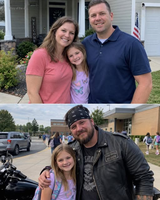 My Husband Disliked That Our Biker Neighbor Started Walking Our Little Daughter Home from School – Then Her Teacher Called Me and Said, ‘It’s About the Man Who Picks Her Up’
