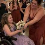 My Sister Ripped the Bridal Bouquet from My 10-Year-Old Daughter’s Hands – What My Girl Did Next Made the Entire Room Rise to Its Feet and Applaud