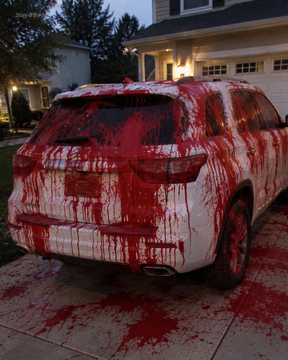 My Neighbor Dumped a Bucket of Paint over My Car at 2 AM – By Breakfast, Three Police Cars Were Outside Her House