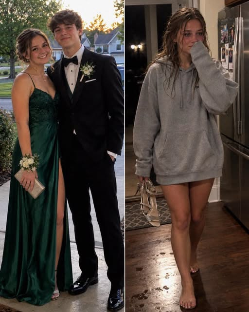 My Daughter Came Home from Prom Alone, Wearing a Boy’s Hoodie Instead of Her Dress – Then a Message Flashed Across Her Phone