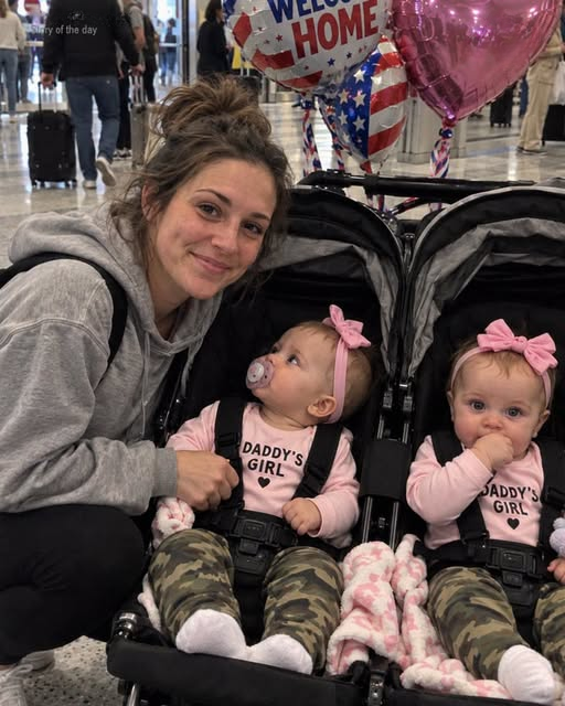 Woman Brought Newborn Twins to the Airport to Meet Their Father for the First Time – Someone Else Arrived Instead
